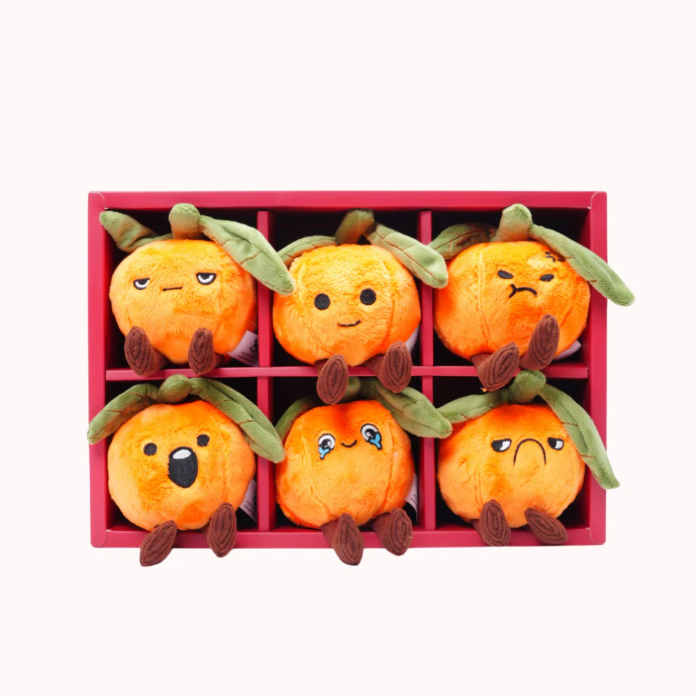 Auspicious Hinomaru Mikan Soft Toy (1 Set of 6)