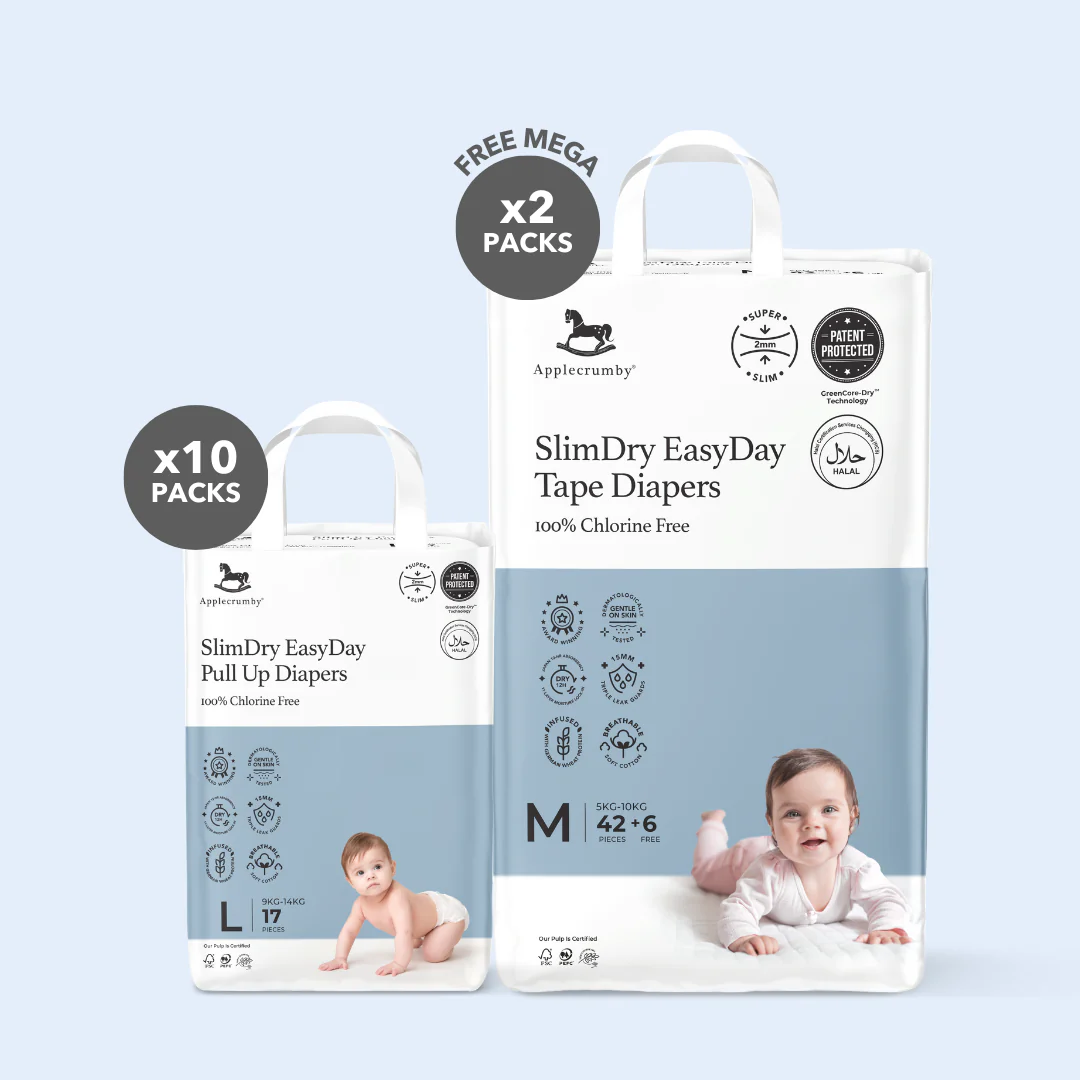[BUY 10 Free 2] SlimDry EasyDay Diapers (EM-Sabah)