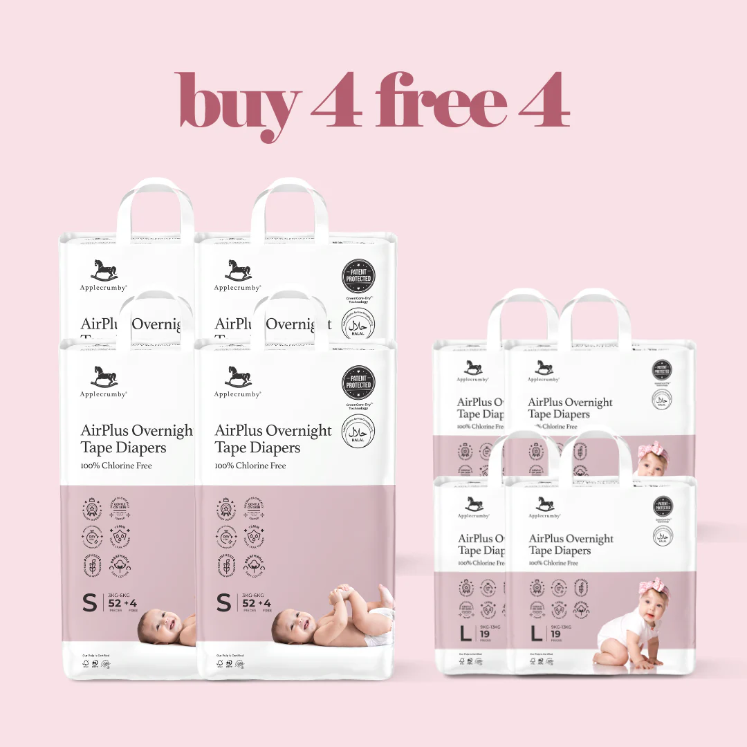 [BUY 4 Free 4] AirPlus Overnight Diapers (EM-Sabah)