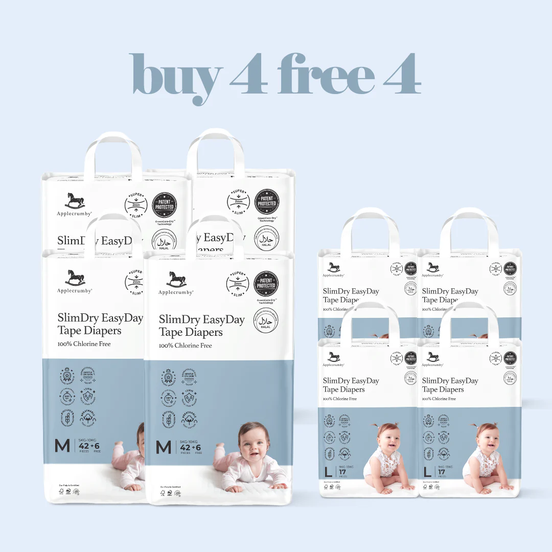 [BUY 4 Free 4] SlimDry EasyDay Diapers (EM-Sabah)