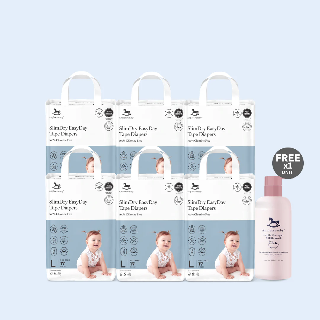 [BUY 6 Free Essential] SlimDry EasyDay Diapers (EM-Sabah)